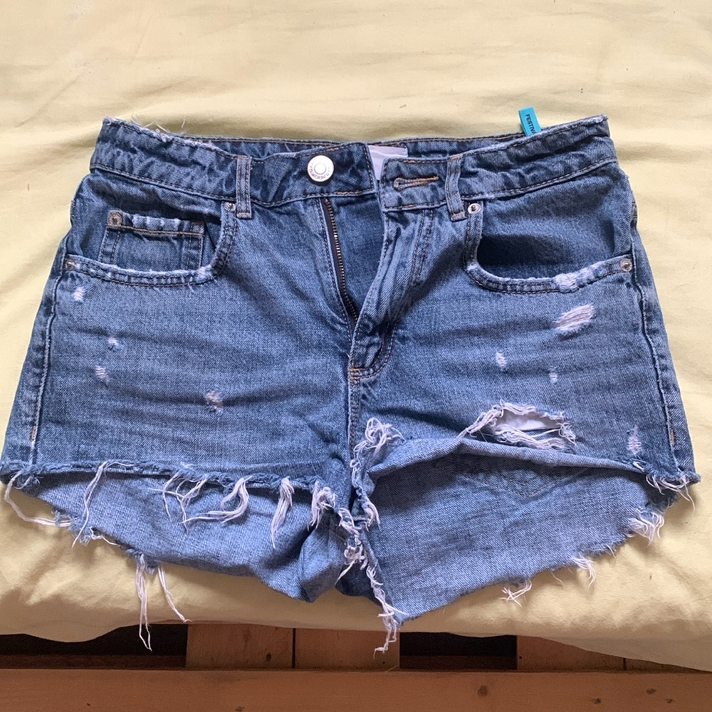 Blue jean shorts from Garage